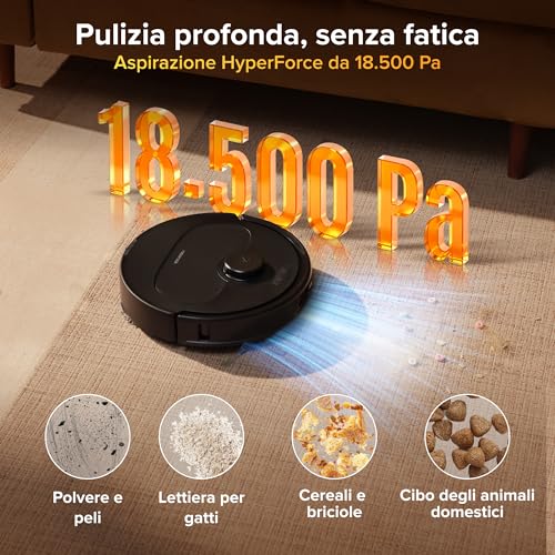 Detalle de roborock Qrevo S Pro: Robot Aspirapolvere Lavapavimenti con lavaggio a 75°C e stazione all-in-one