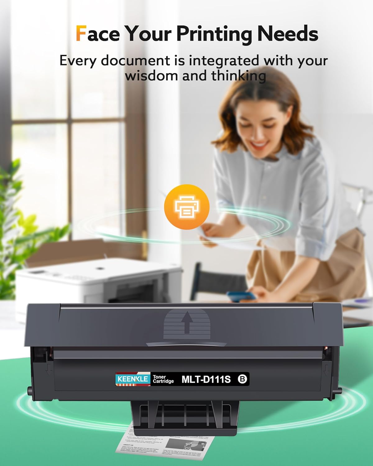 Detalle de KEENKLE MLT-D111S Toner Compatibile per Samsung: 2 pezzi nero per serie Xpress e M2070/M2020/M2026/M2078