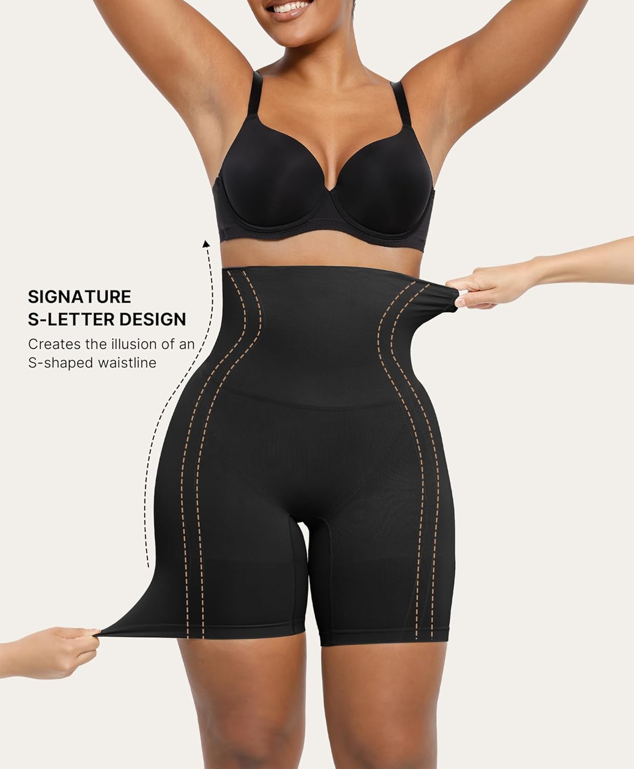 Thumbnail 1 de SHAPELLX Tummy Control Shapewear Shorts for Women – Seamless High-Waisted Body Shaper