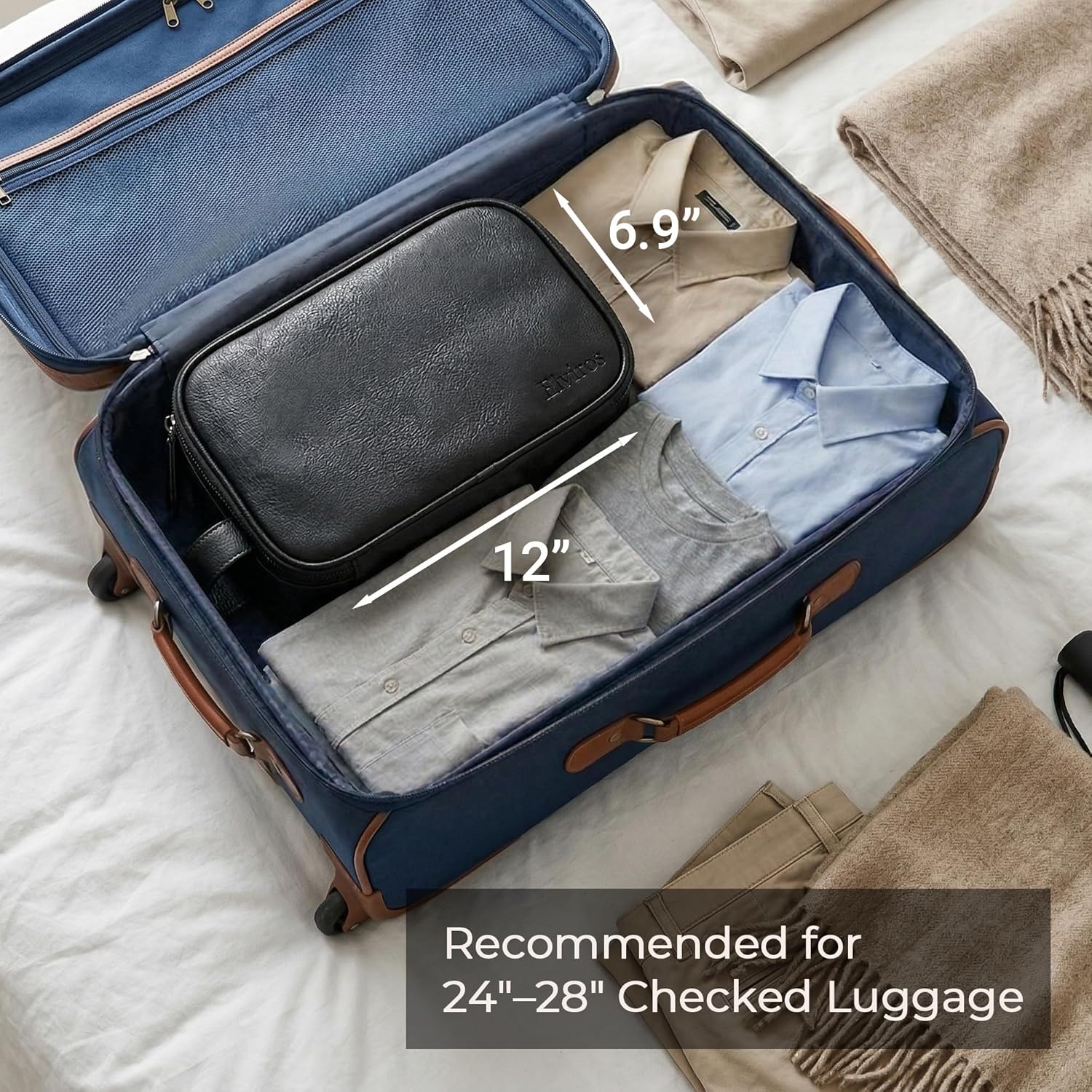 Thumbnail 3 de Elviros water-resistant toiletry bag 24 x 14 x 14 cm