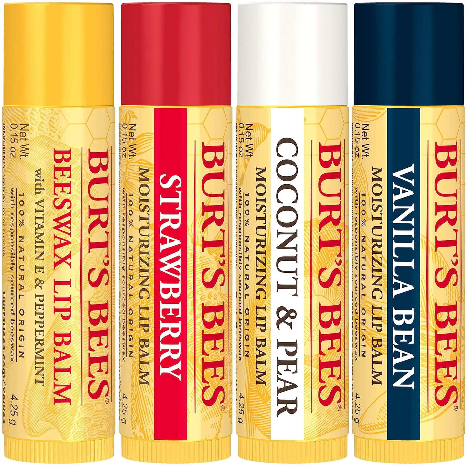 Thumbnail 6 de Burt's Bees Lip Balm 4-Pack 💄