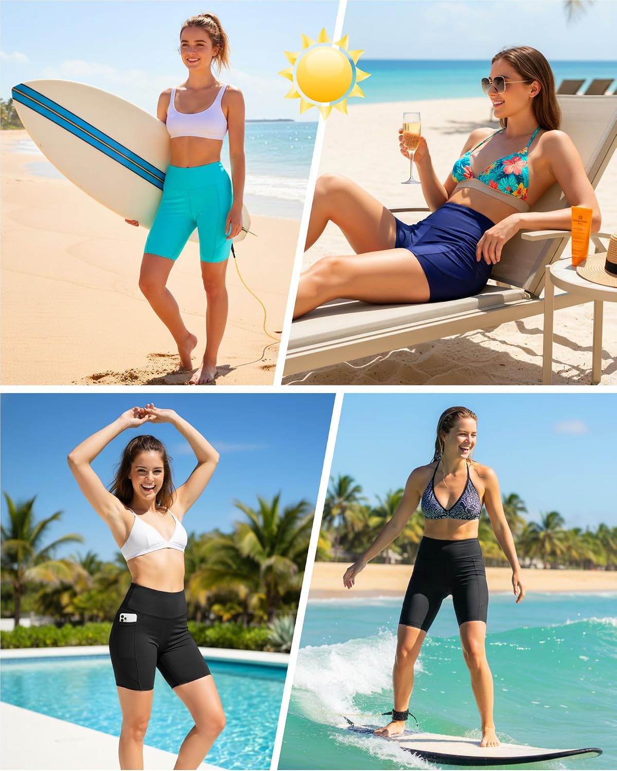 Thumbnail 5 de Runhit Women's Swim Board Shorts