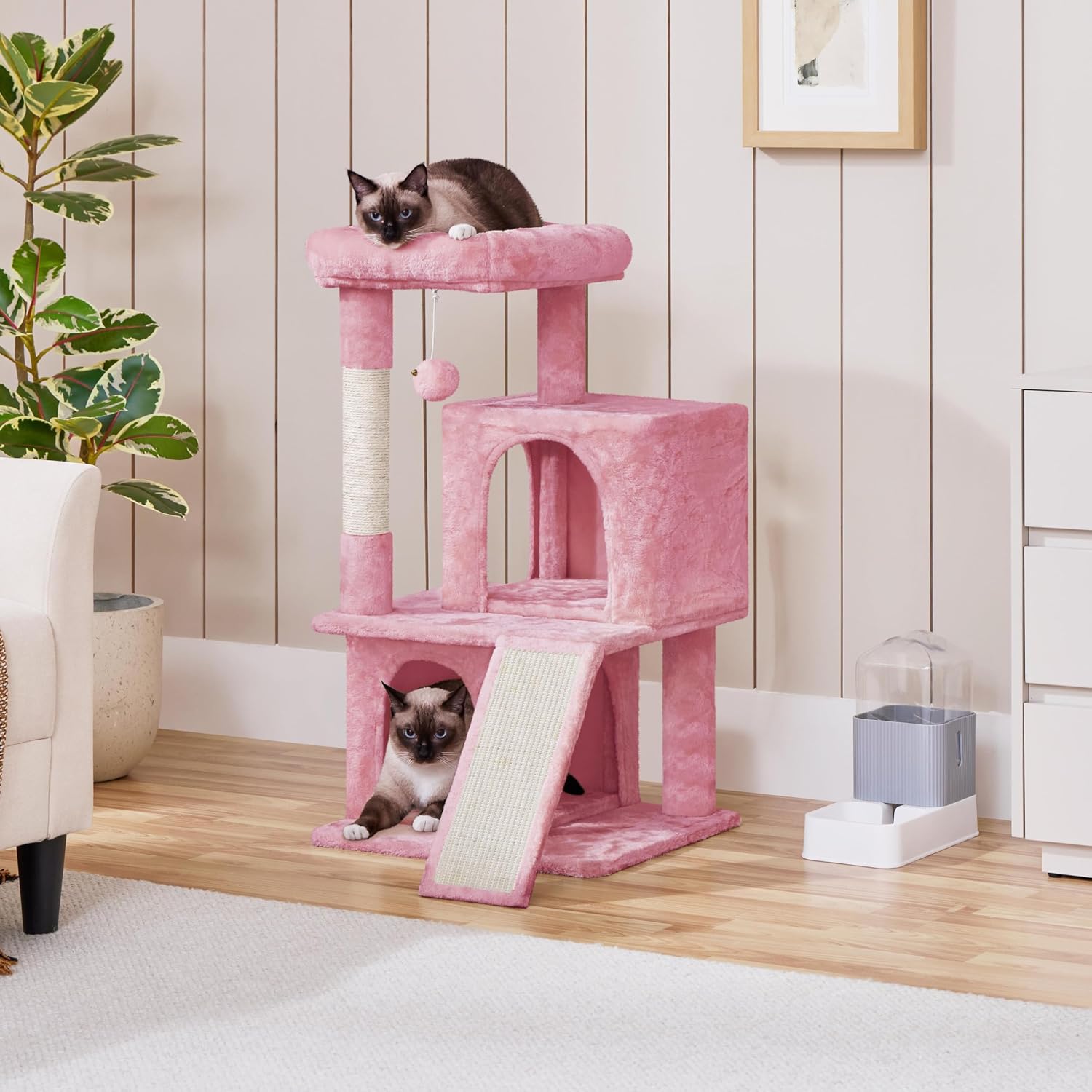 Thumbnail 5 de Yaheetech 91cm Cat Tree with Double Condo