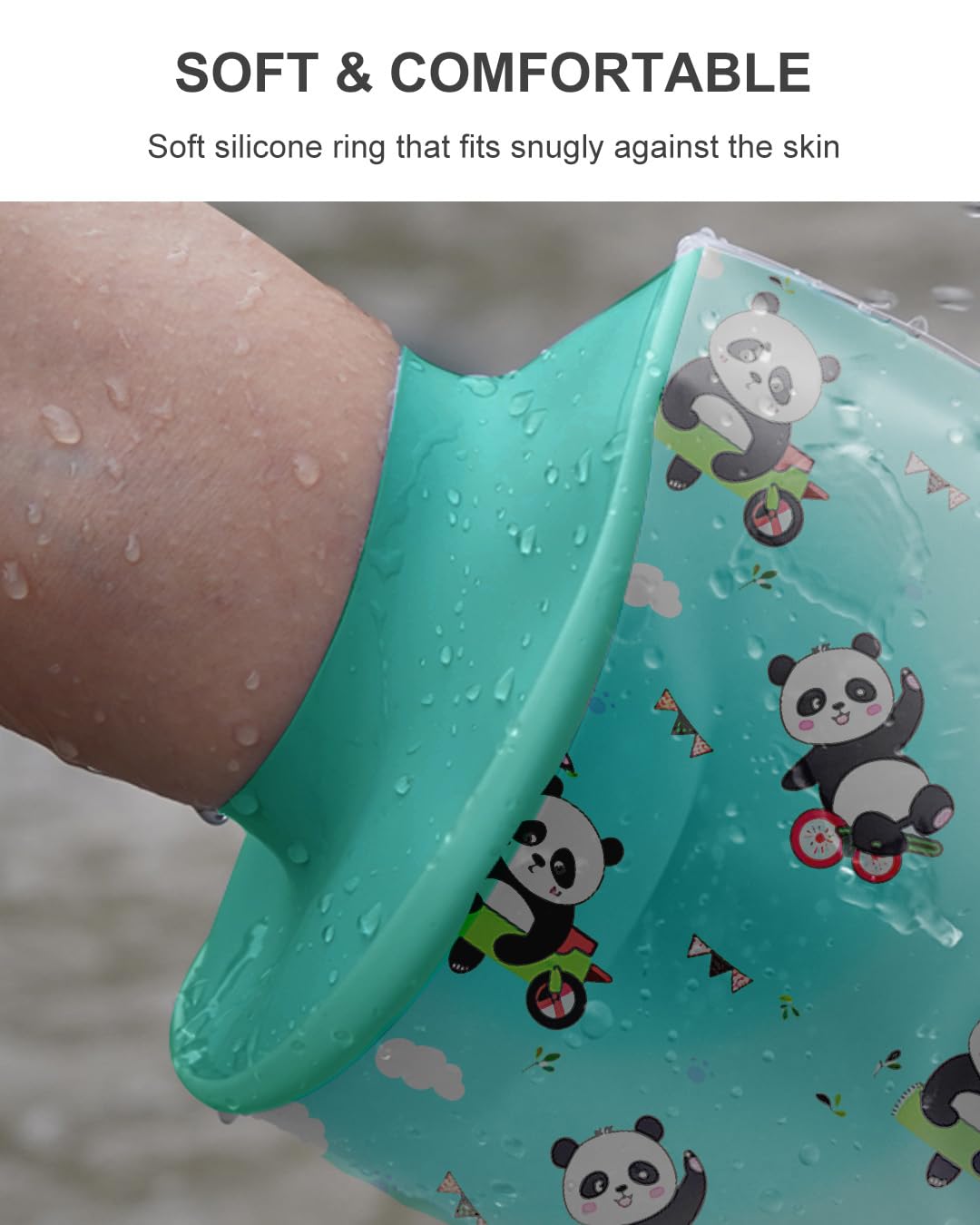 Detalle de EuyiHlybt Arm cast cover kids, waterdichte gipsbeschermer met pandamotief