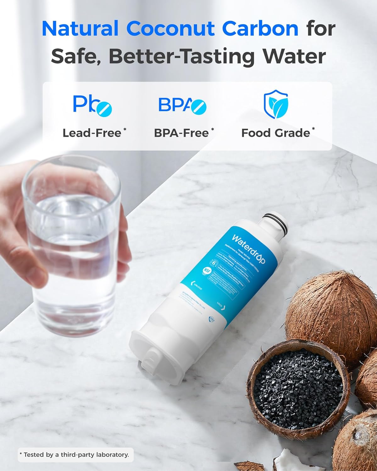 Detalle de Waterdrop DA97-17376B Replacement for Samsung HAF-Qin/EXP Refrigerator Water Filter (Pack of 3)