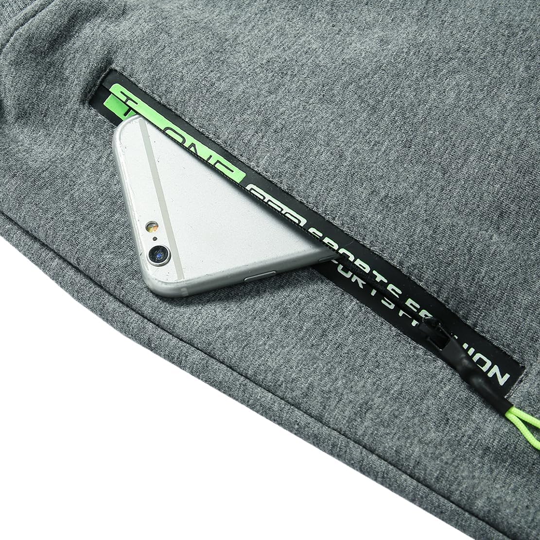 Detalle de ZOXOZ Short Homme Coton Short Sport Homme Poche Zippée