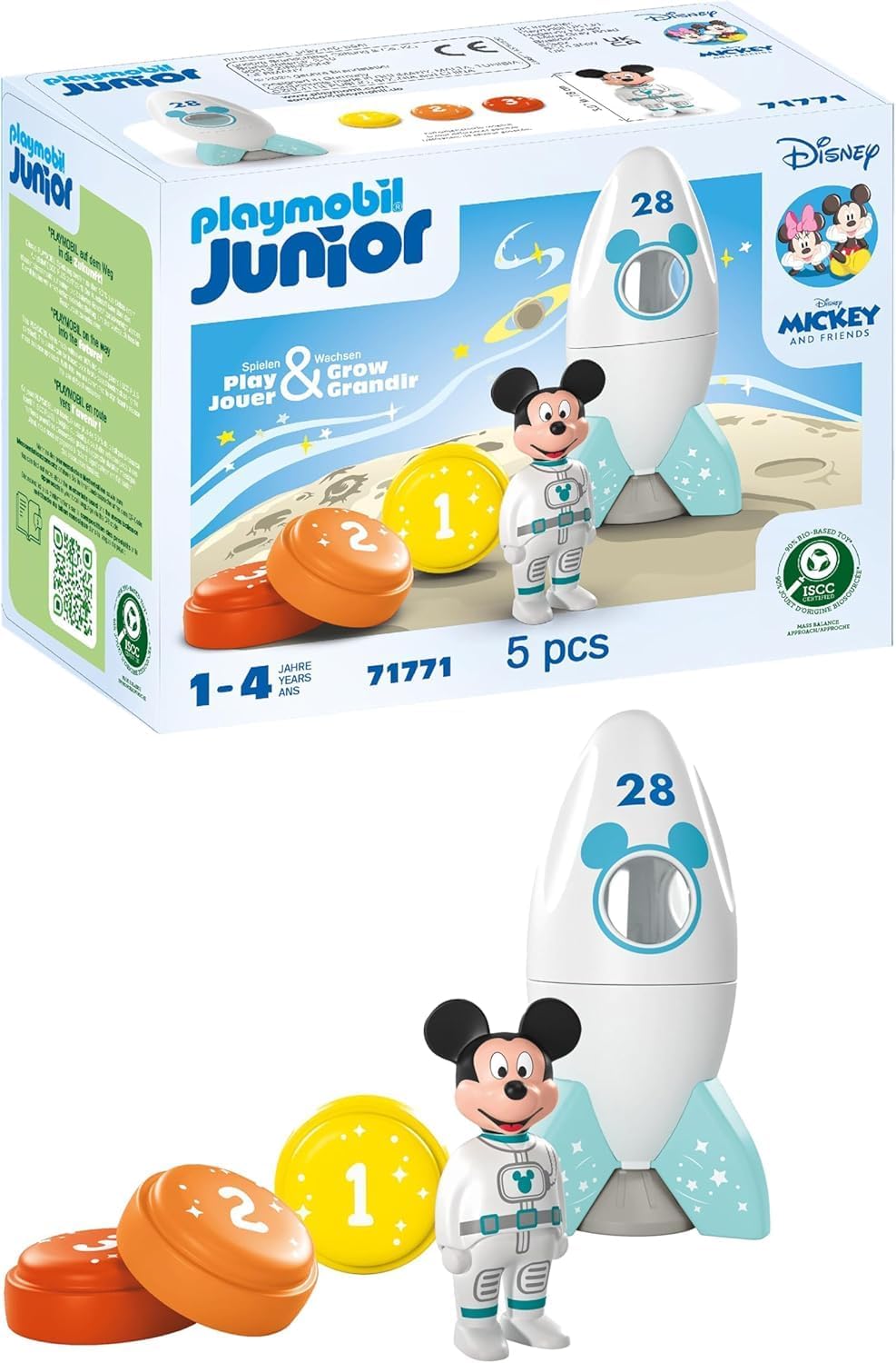 Detalle de Playmobil 71771 Mickey Mouse Rocket for toddlers 🚀