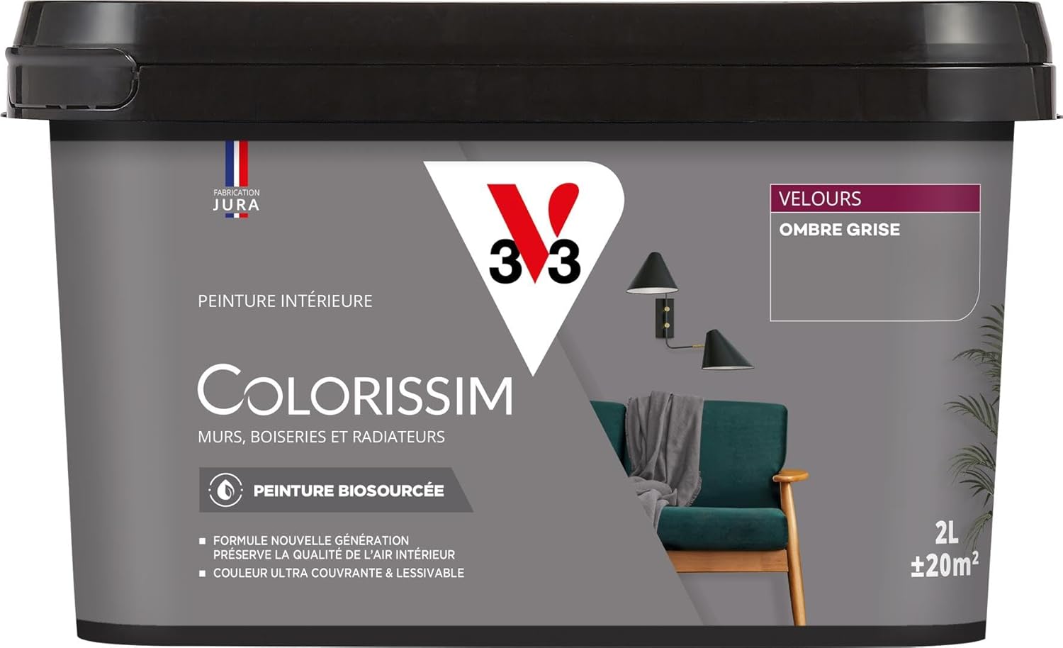 Thumbnail 6 de V33 Colorissim® Farine de seigle Velours 2L – Peinture multi-supports biosourcée