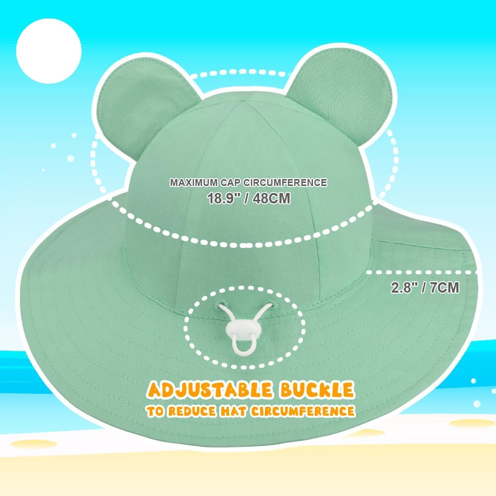 Thumbnail 3 de DRESHOW Baby Sun Hat: Bear-Eared UPF50+ Sun Protection for Toddlers