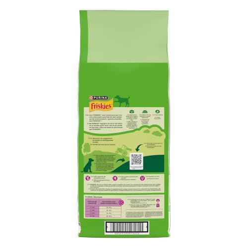 Detalle 2 de FRISKIES Maxi - Croquettes pour Chiens Adultes de Grande Taille au Bœuf (Sac 12 kg)