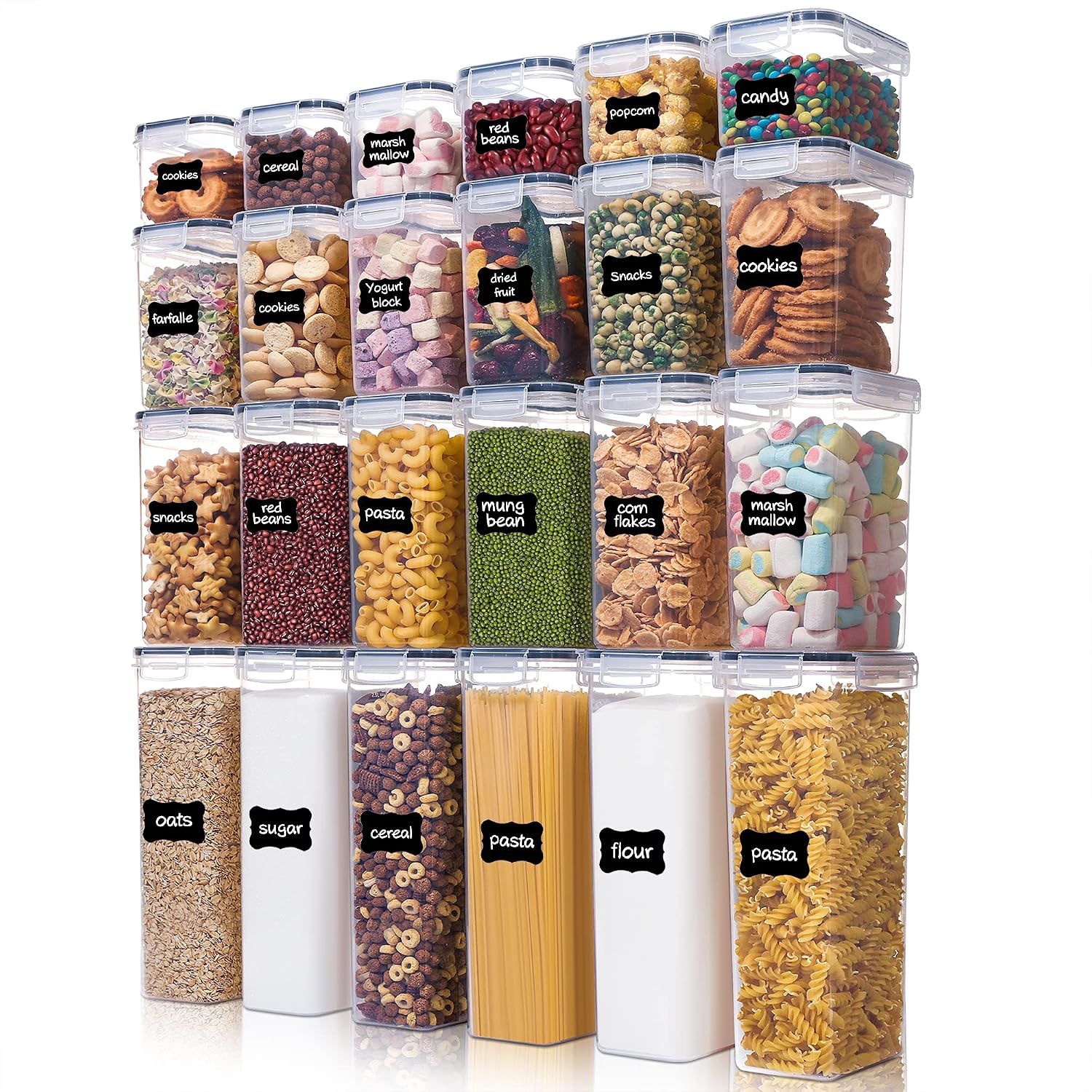 Detalle de Vtopmart Set of 24 Airtight Food Containers 🍽