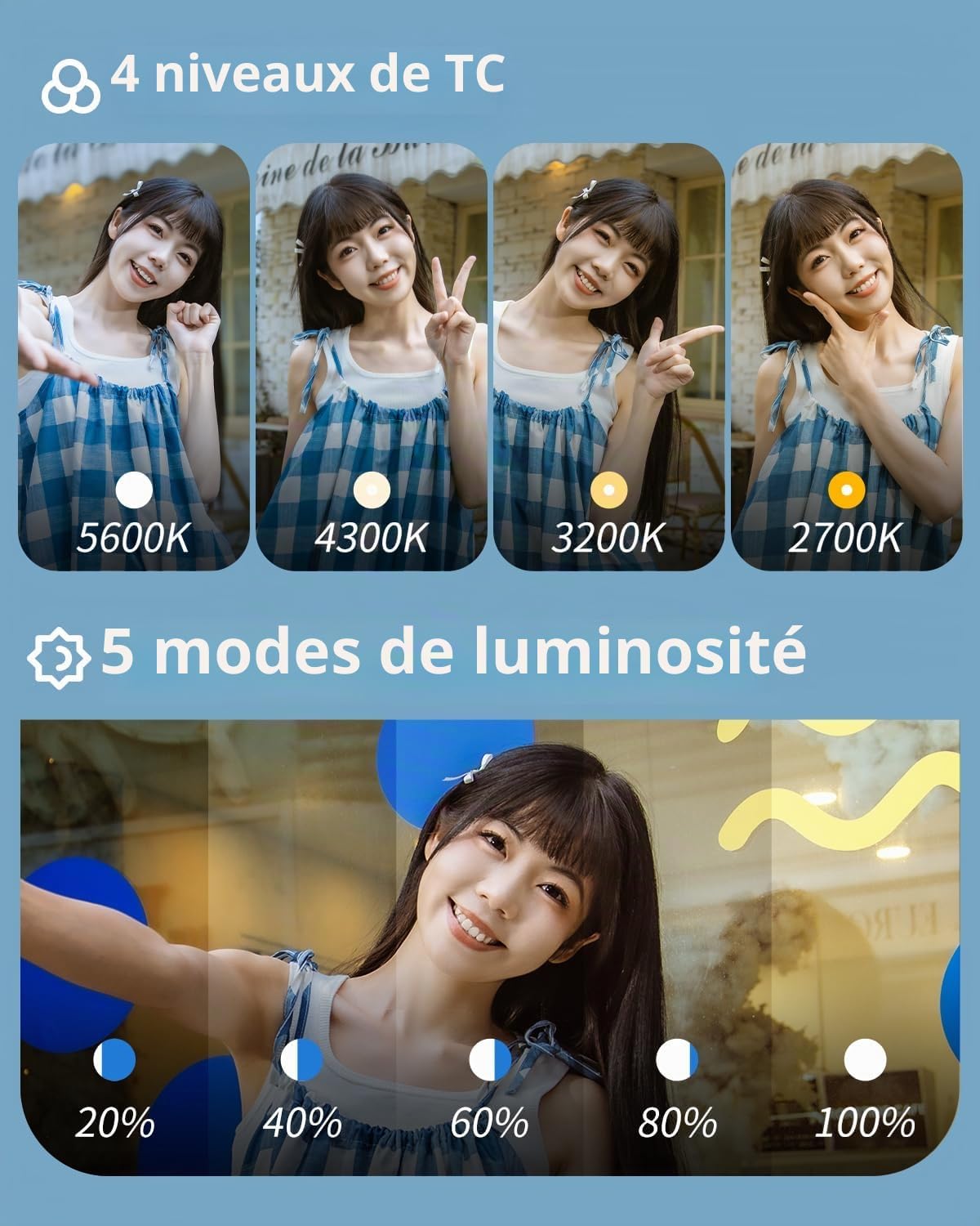 Thumbnail 4 de SMALLRIG Lampe Selfie Magnétique pour iPhone – lumière portable avec miroir et fixation MagSafe