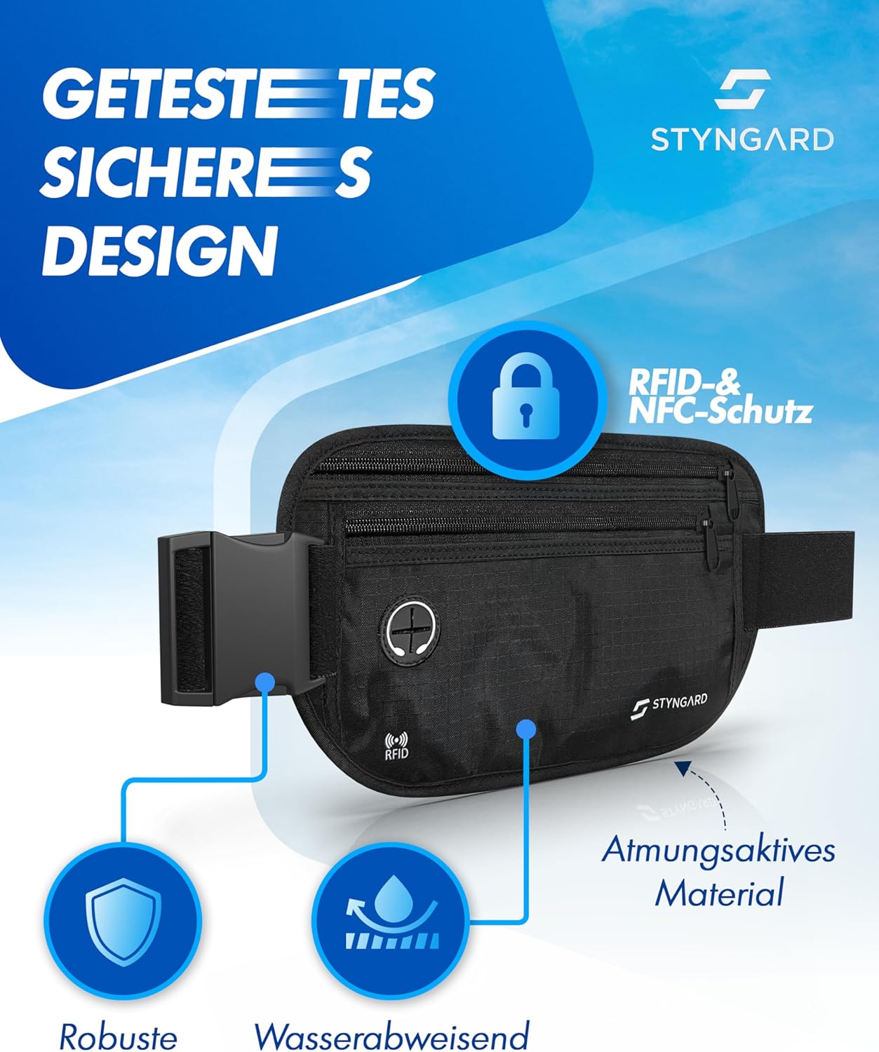 Thumbnail 1 de STYNGARD Madrid Bauchtasche