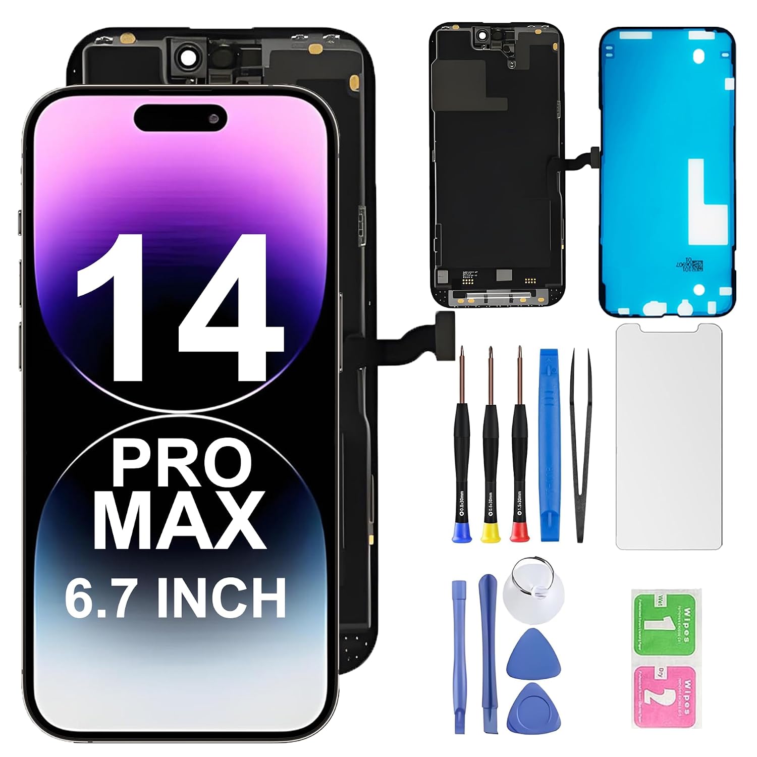 Detalle de HQESTARX iPhone screen replacement 6.7-inch LCD