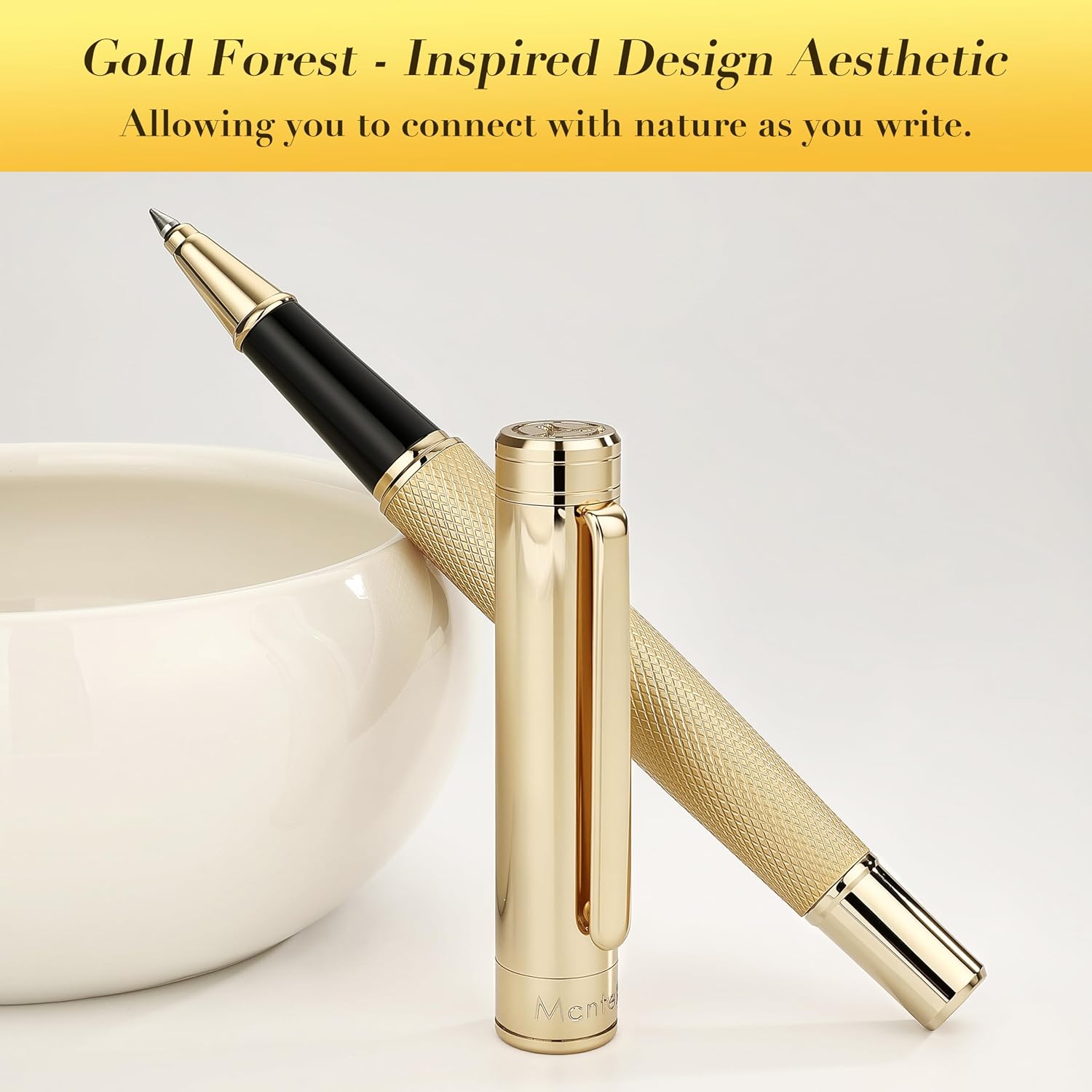 Detalle de MCNTEIK Rollerball Pen 24K Gold Finish