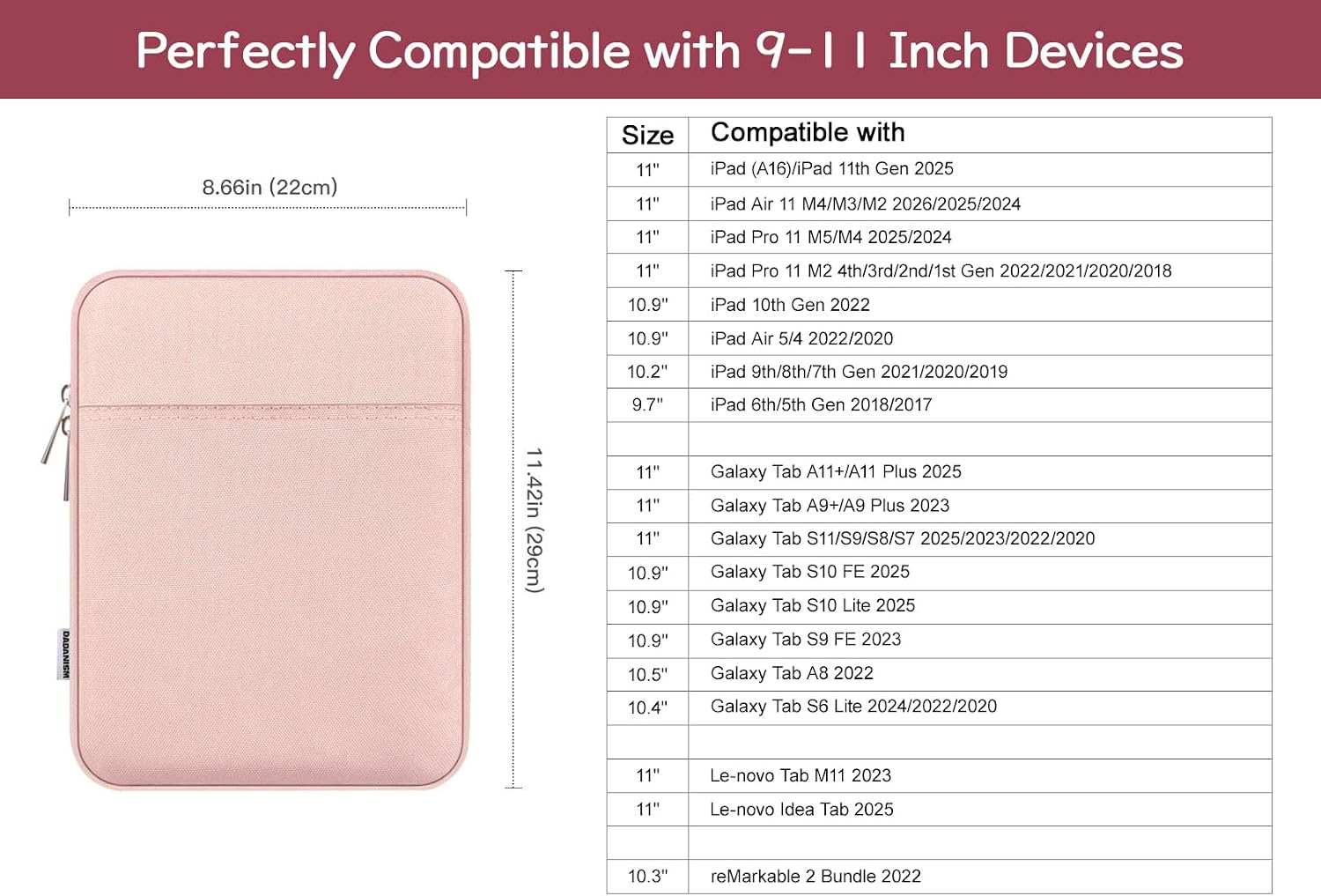 Detalle 2 de Dadanism Tablet Tasche 10,9 Zoll iPad