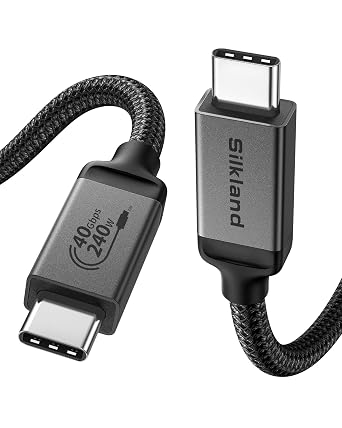 Detalle de Silkland Cable USB4 Thunderbolt 4 - 40Gbps, 240W ⚡