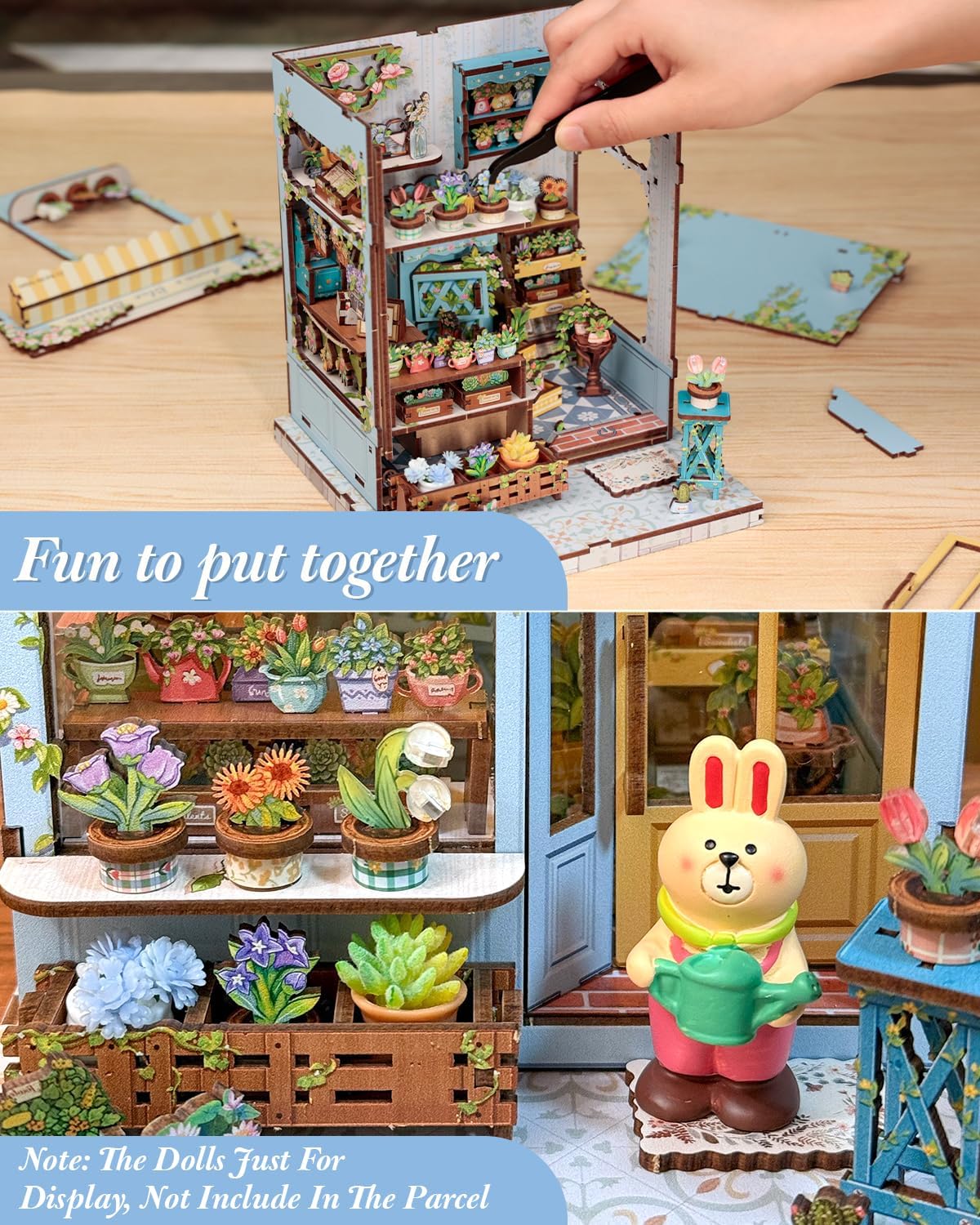 Detalle de CUTEBEE Book Nook Kit DIY 3D puzzle