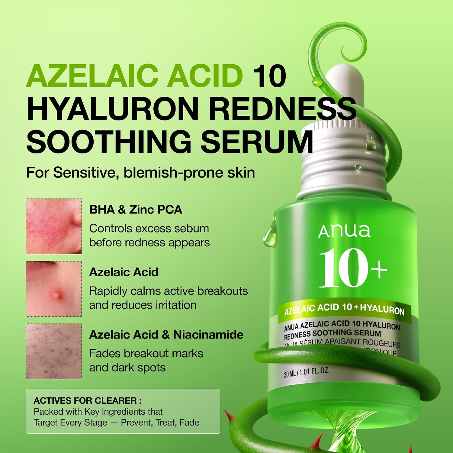 Detalle de Anua Azelaic Acid 10 Serum for Redness 30ml