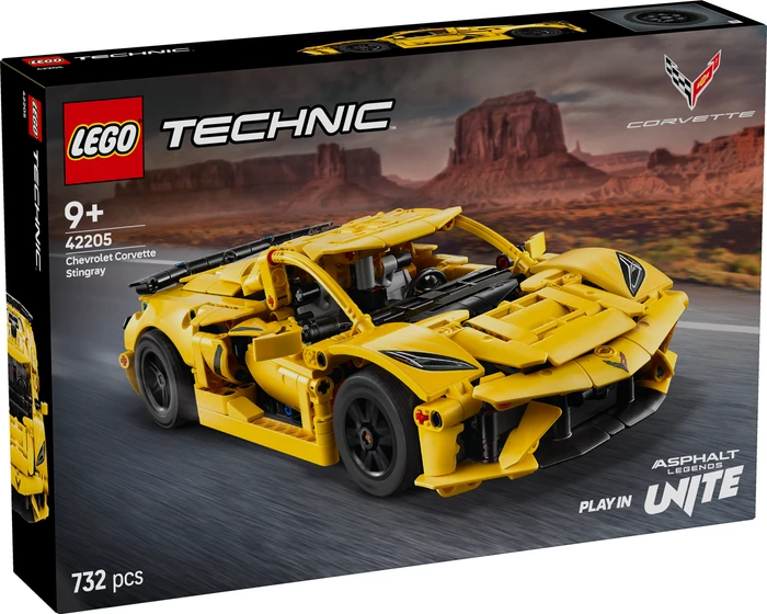Thumbnail 8 de LEGO Technic Chevrolet Corvette Stingray 42205 – detailreicher Sportwagen für Sammler