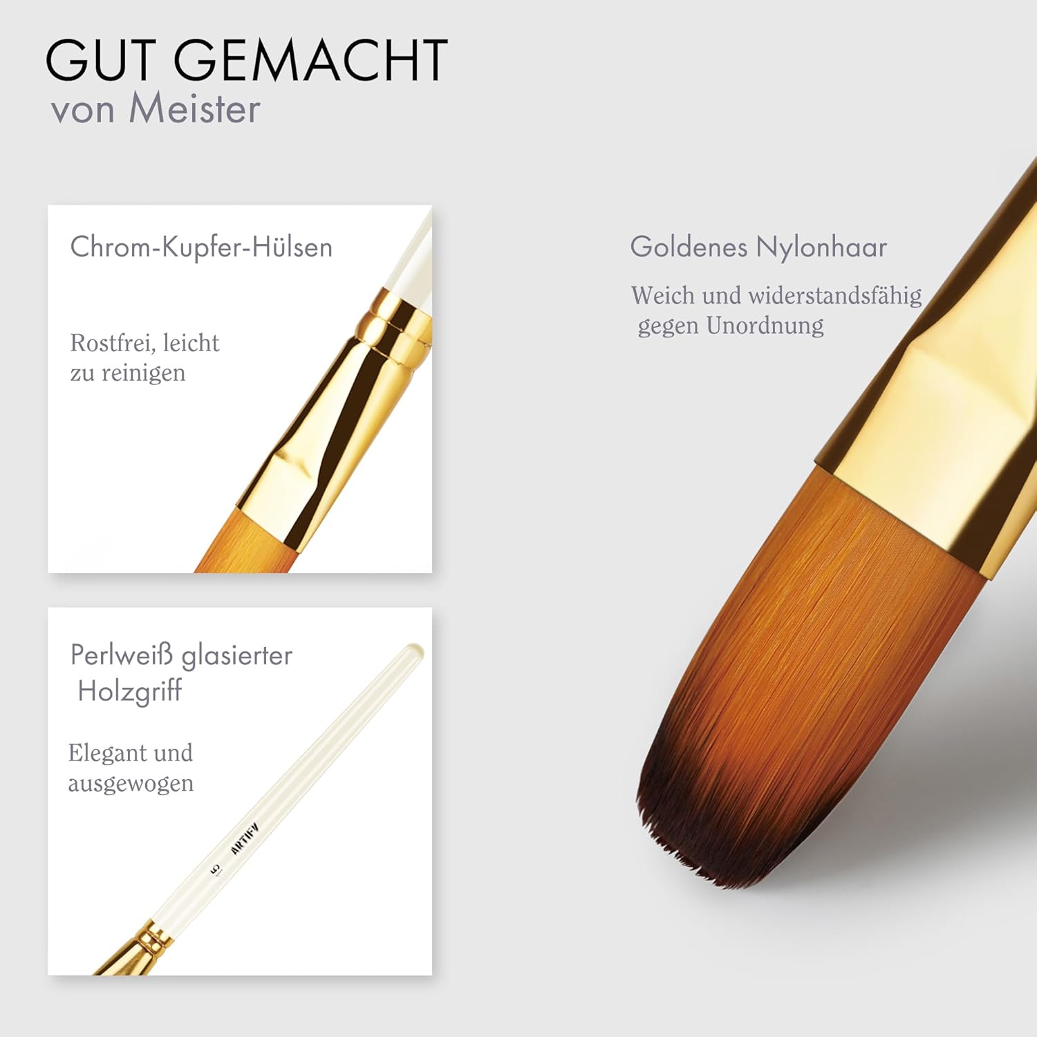 Thumbnail 2 de Artify 15-teiliges Pinsel-Set 🖌️