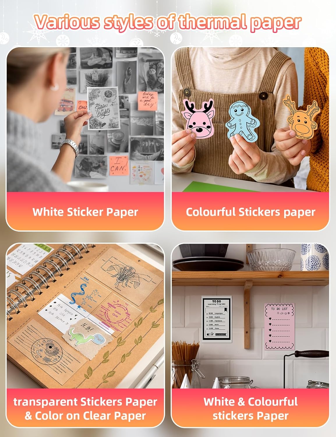 Thumbnail 6 de Memoking M02L Mini-Drucker für Smartphone – kompakter Aufkleber- und Fotodrucker