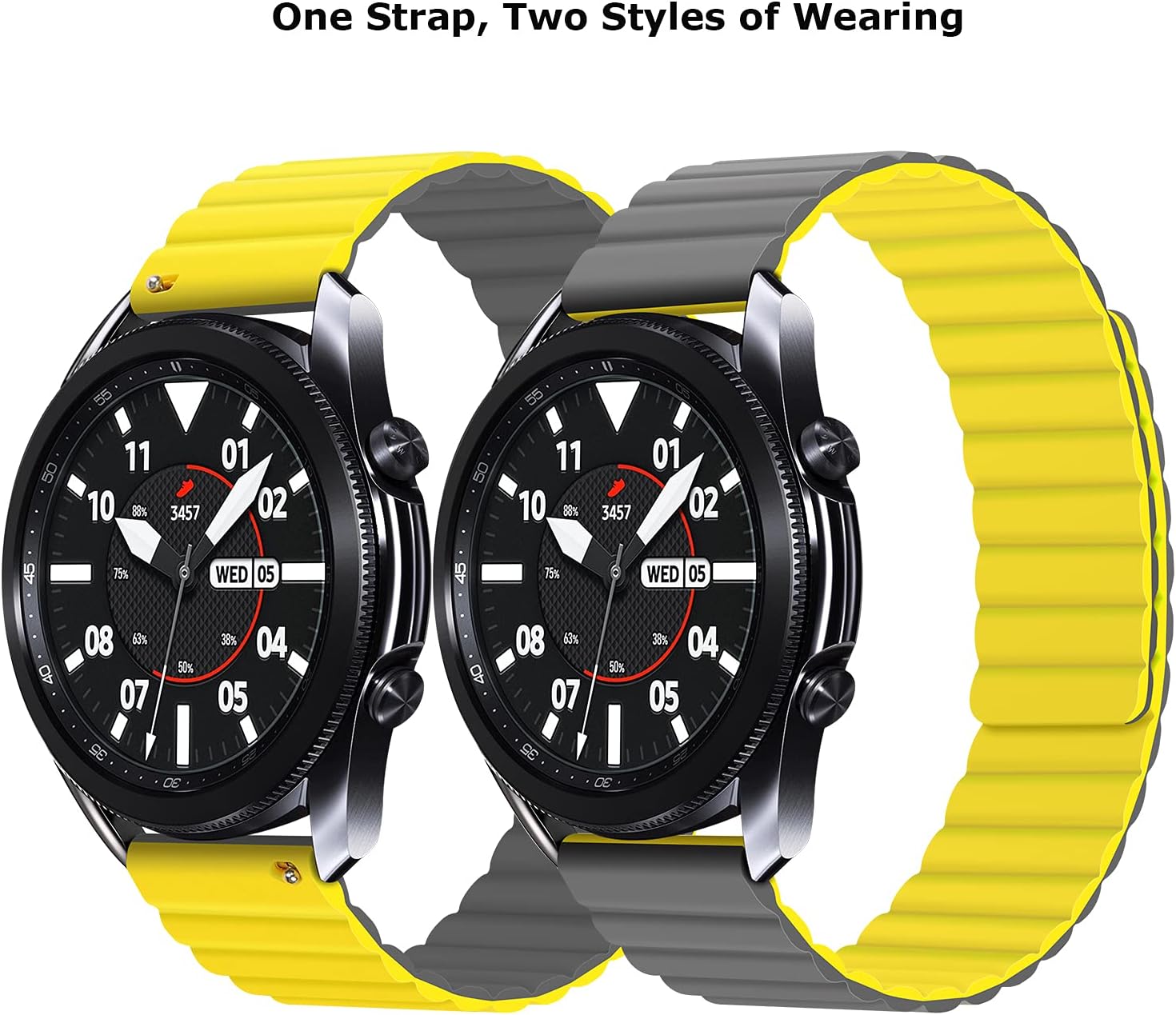Detalle de Tasikar 20mm Magnetic Silicone Strap for Samsung Galaxy Watch 6/5/4 and More