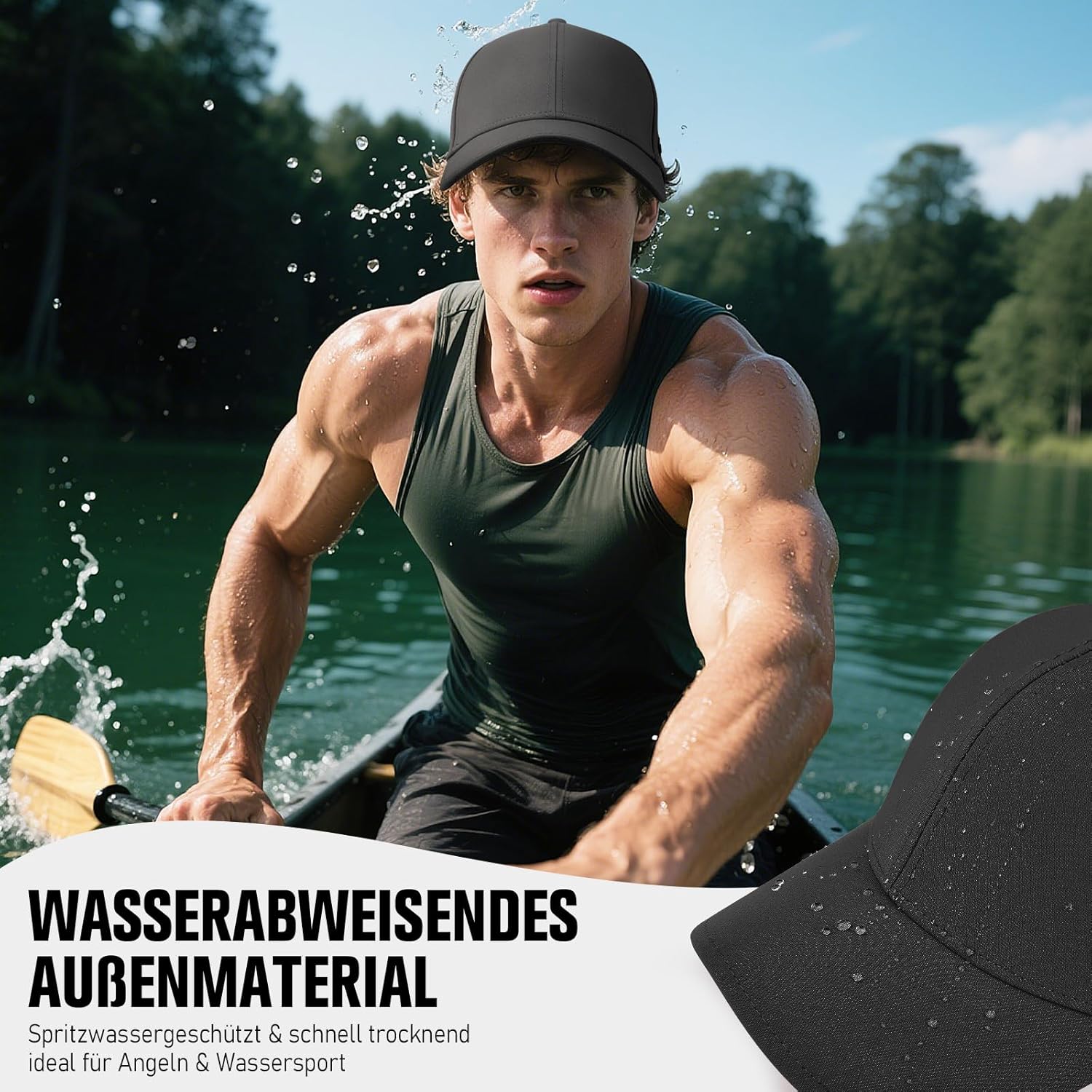 Thumbnail 3 de AOPREL Baseball Cap: Wasserdicht, atmungsaktiv mit UV-Schutz für Outdoor-Aktivitäten