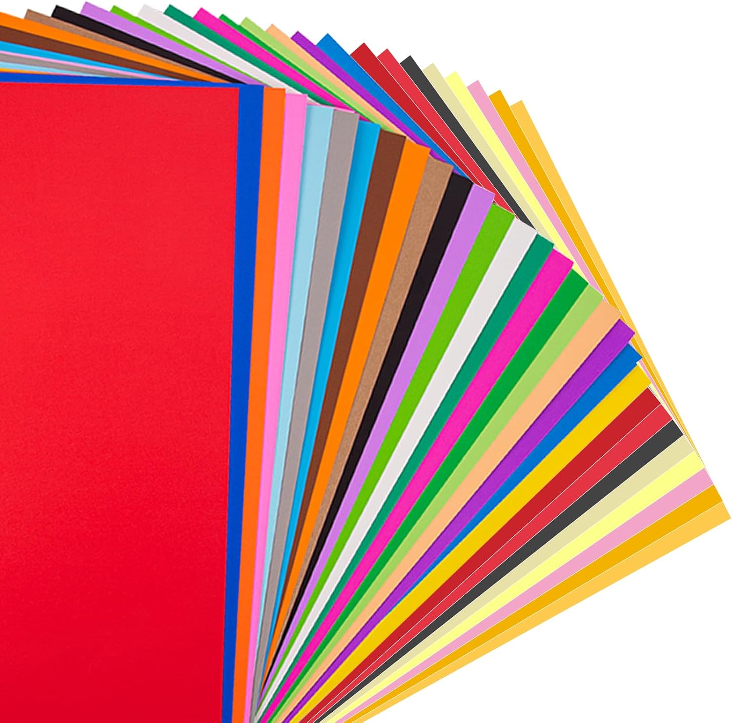 Detalle de Coloured Card A4 120 Sheets Pack 230GSM – Multicoloured Coloured Cardstock for DIY Arts & Crafts