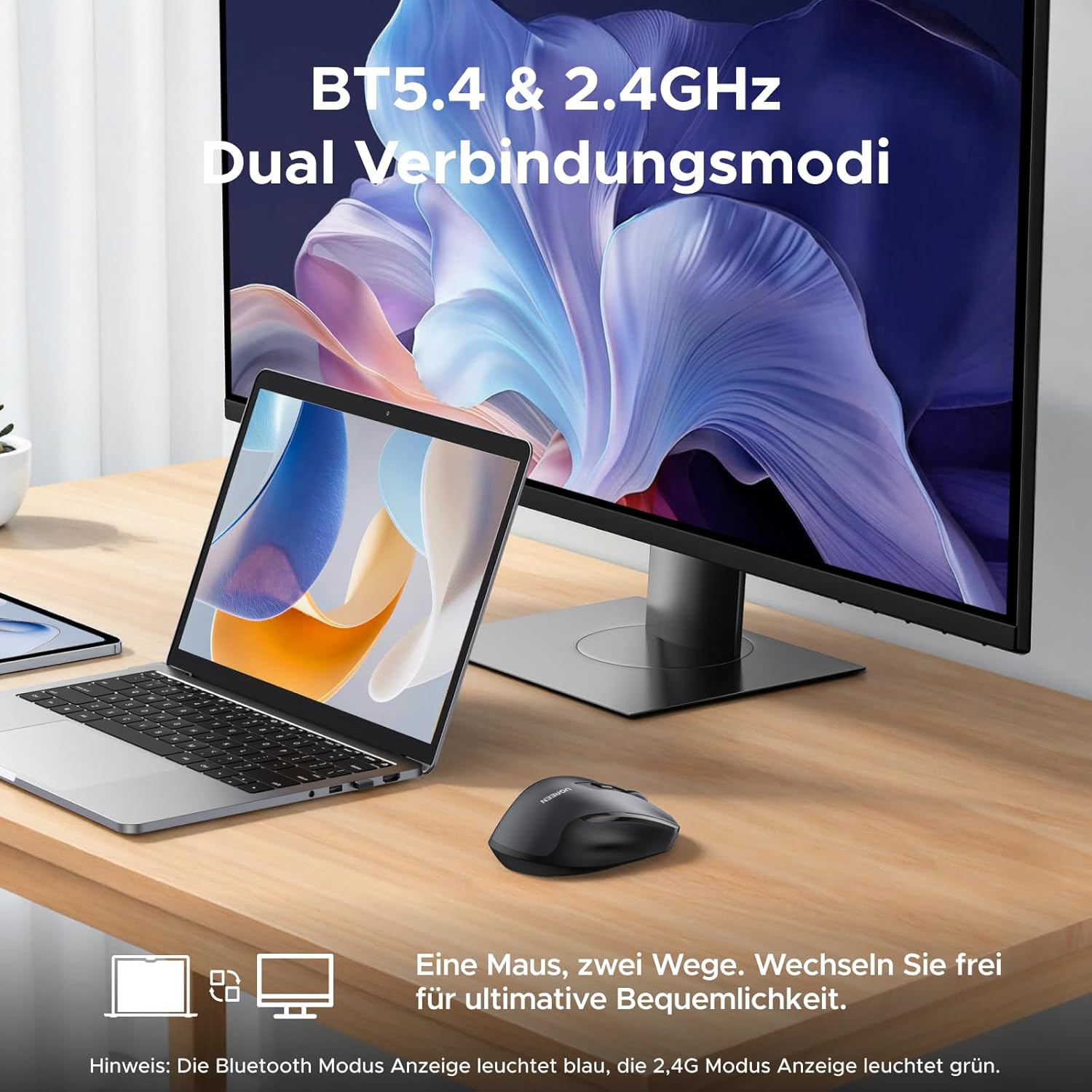 Thumbnail 2 de UGREEN 2.4G & Bluetooth Maus 4000 DPI