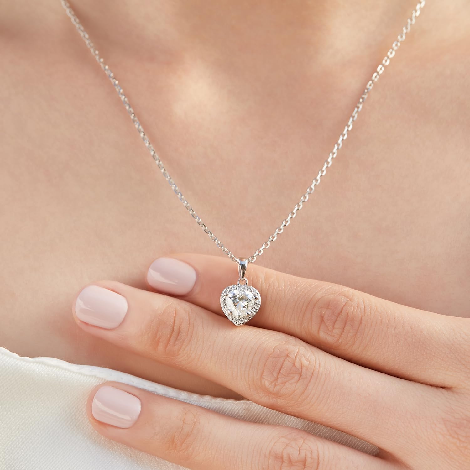 Detalle 2 de MomentWish Collana Donna Cuore 1 carato
