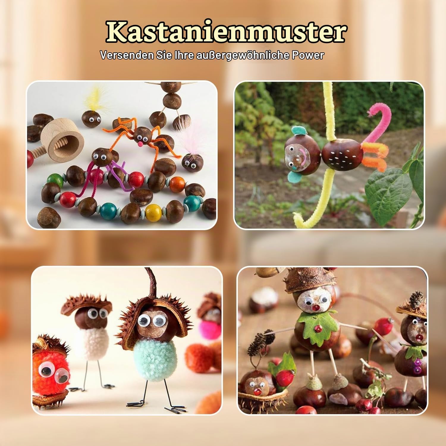 Thumbnail 6 de Kastanienbohrer Set von Realoutlet – Bastelset für Kinder mit Kastanienhalter