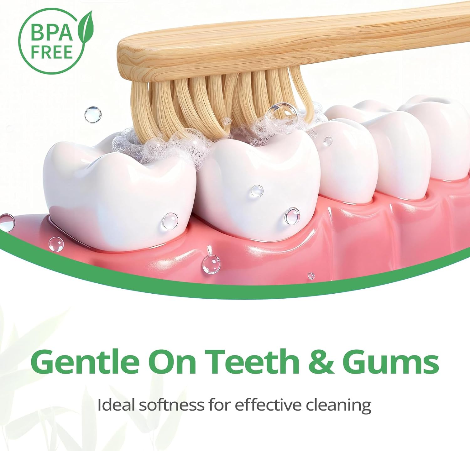 Thumbnail 1 de GENKENT Bamboo Toothbrushes 12 Pack 🪥