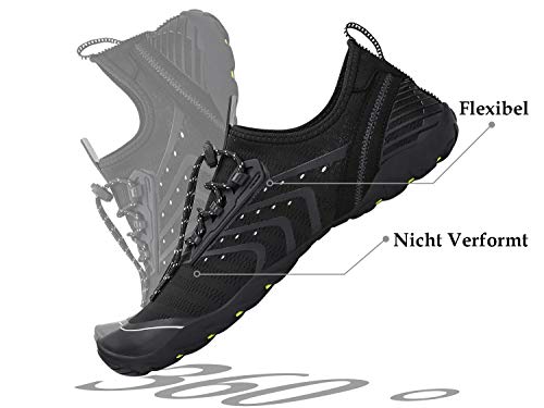 Thumbnail 5 de SAGUARO Escarpines Barefoot para Mujer y Hombre - Zapatillas de Agua Antideslizantes, Transpirables y con Drenaje (Negro, Talla 43)