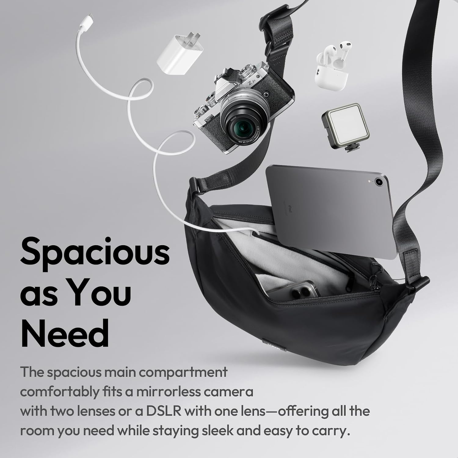 Thumbnail 3 de ULANZI HMN1 Camera Shoulder Bag: Lightweight, Flexible Sling Bag for DSLR Accessories