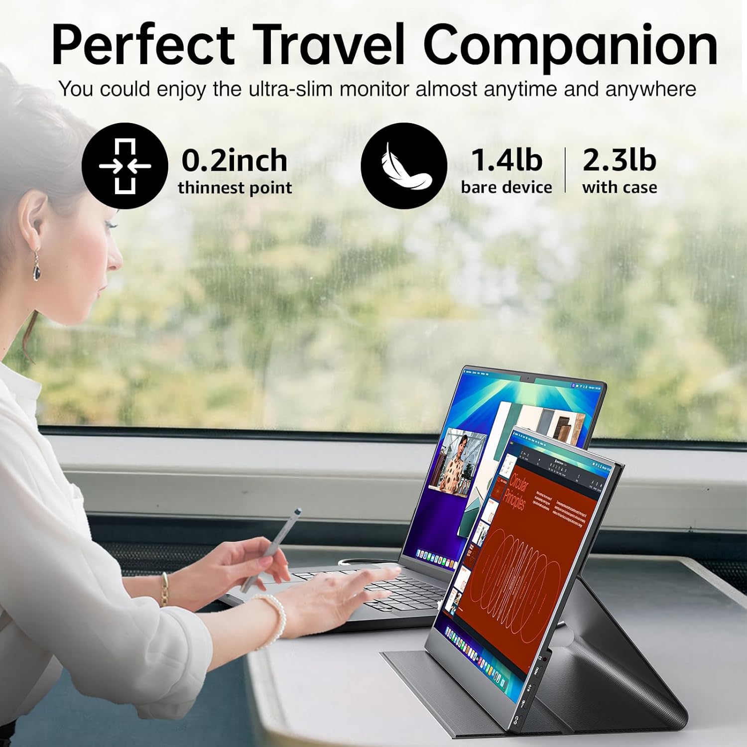 Detalle 2 de VisionOwl 15.6 Inch Portable Monitor 1080P