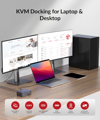 Thumbnail 1 de AV Access KVM Docking Station Dual Monitor 4K@60Hz