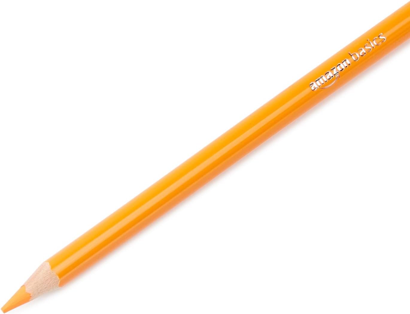 Detalle de Amazon Basics Crayons de couleur dans une boîte métallique – 48 couleurs, rangement solide