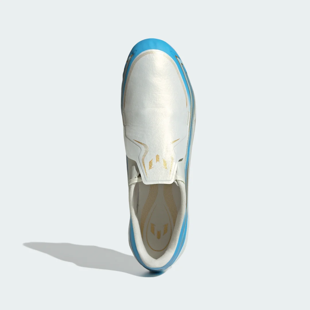 Detalle de Bota de fútbol F50 Messi League para césped natural seco de Adidas