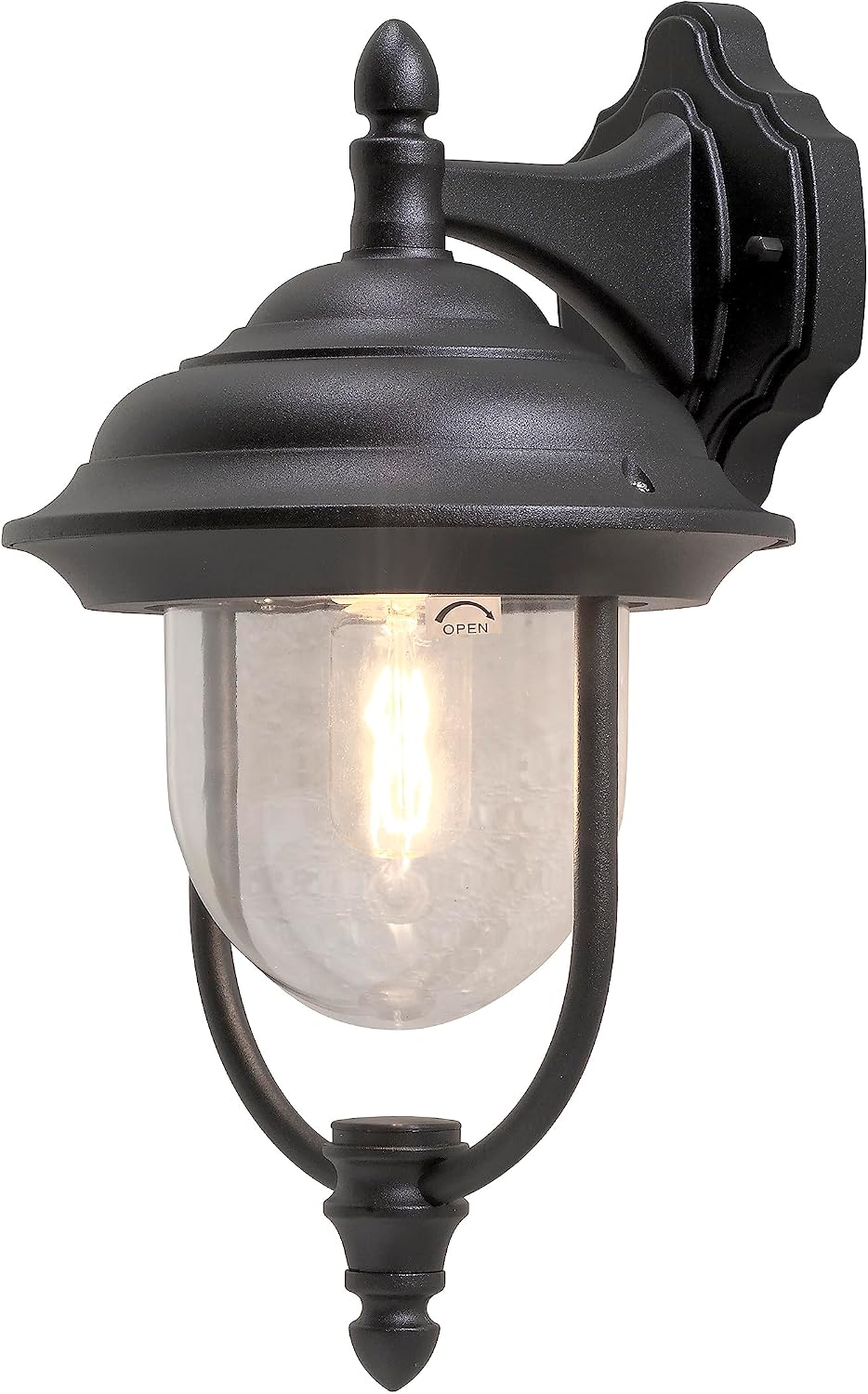 Detalle de Konstsmide Parma 7222-750 – kinkiet zewnętrzny IP43, czarny mat