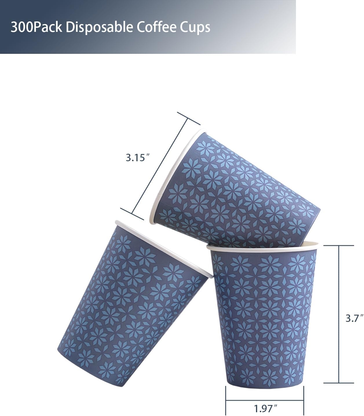 Detalle 2 de Clawsoff 300 Paper Cups 8 oz ⚡