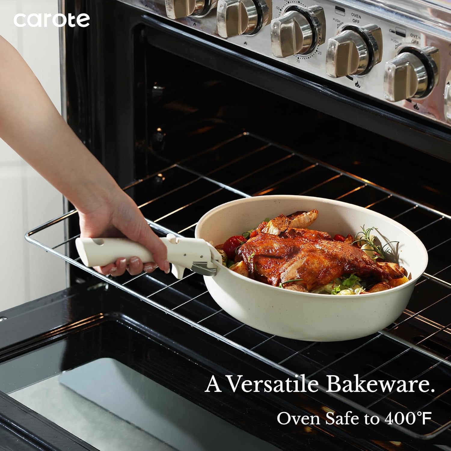 Thumbnail 3 de CAROTE 19pcs Pots and Pans Set with Detachable Handle – Nonstick, Induction Ready, Oven Safe