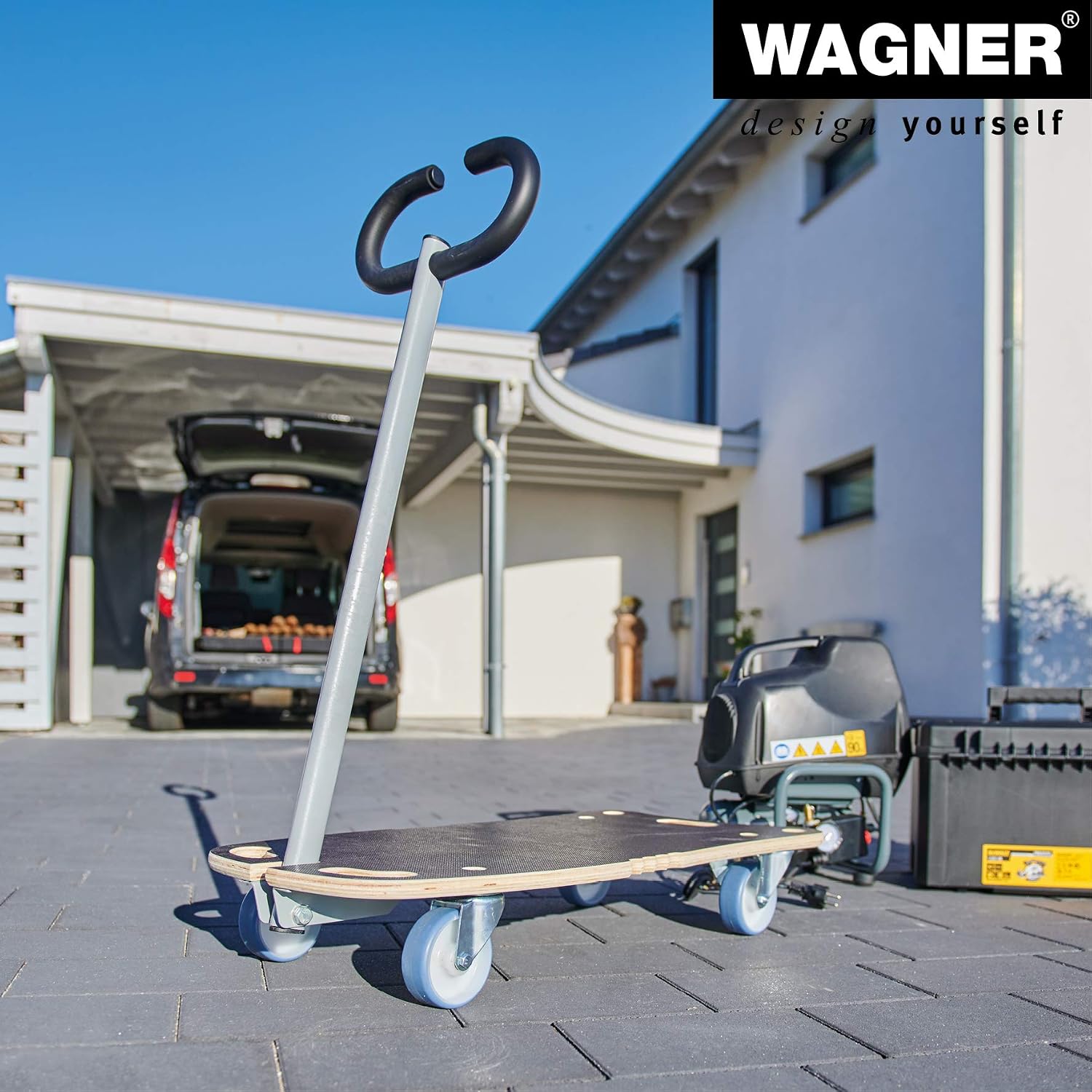 Thumbnail 2 de WAGNER MM 1187 – platforma transportowa 300 kg, MaxiGrip i składany dyszel