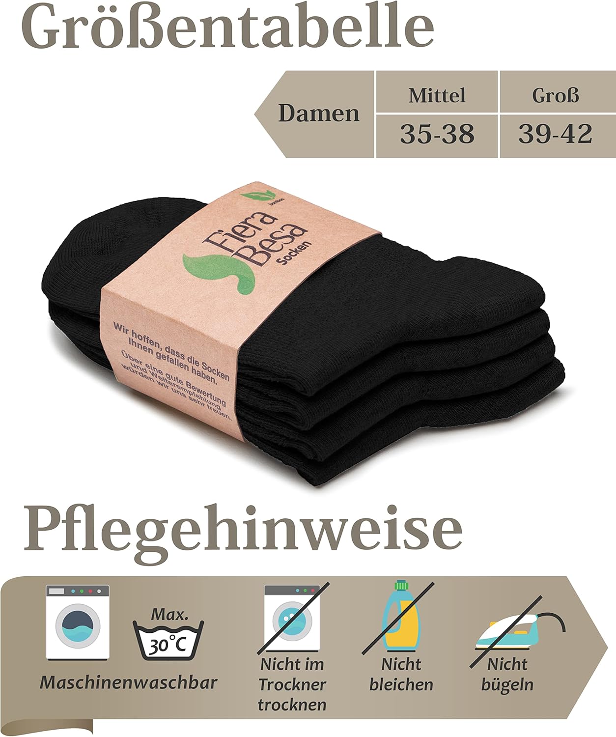 Thumbnail 4 de Fiera Besa Diabetikersocken ohne Gummi, Komfortbund