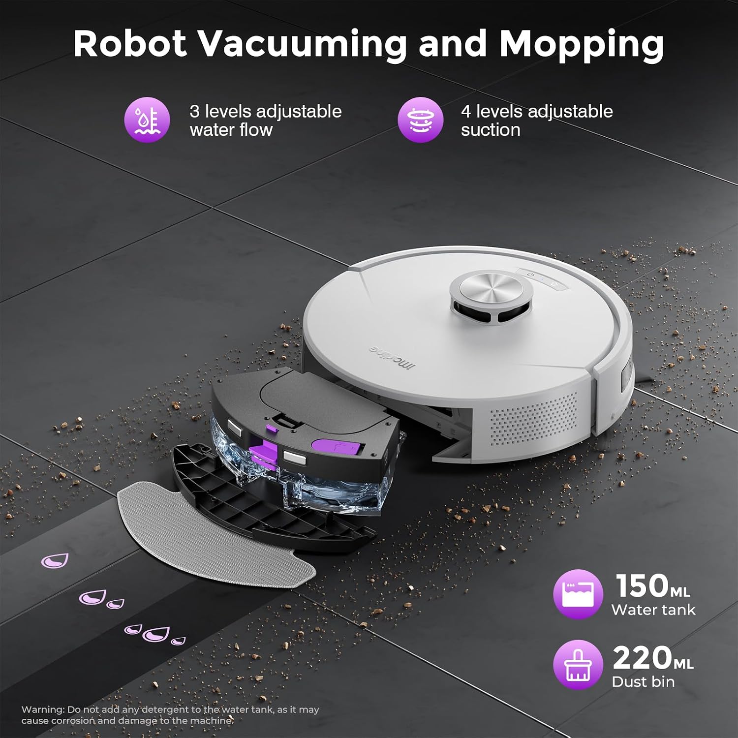 Thumbnail 6 de Robot Vacuum and Mop, 18,000Pa Suction