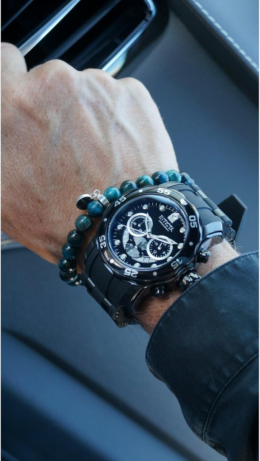Detalle de Invicta Pro Diver 6986 Orologio da uomo in acciaio inox con movimento al quarzo, 48 mm