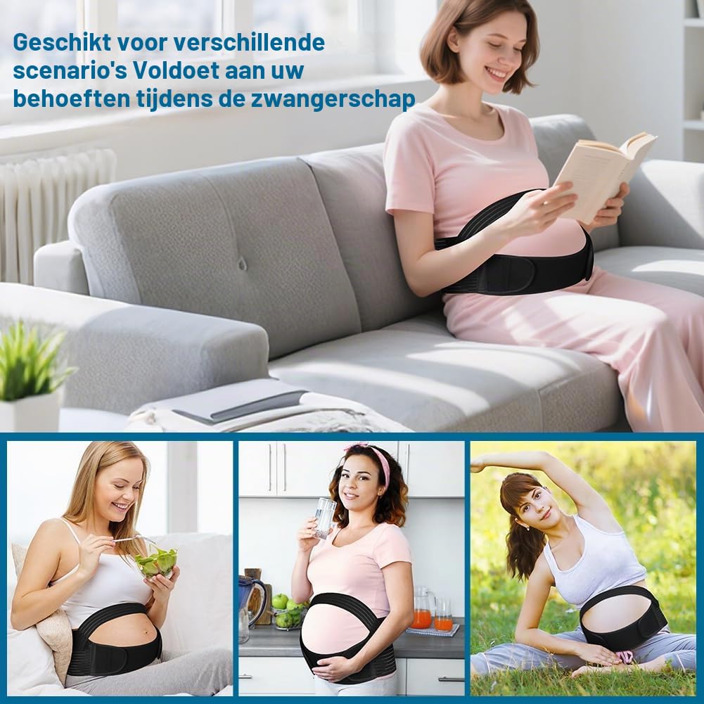 Thumbnail 6 de AUYAO 5276879 zwangerschapsgordel XL met ademend mesh en verstelbare buikband