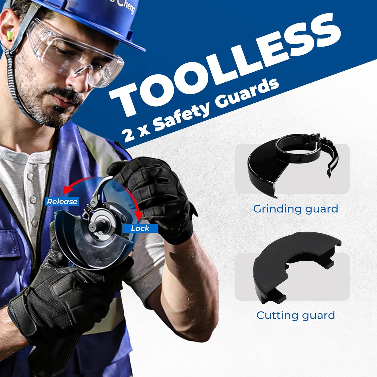 Thumbnail 4 de Dong Cheng 115mm 800W Angle Grinder with Storage Hard Case (Compact, Quick-Change Guard)