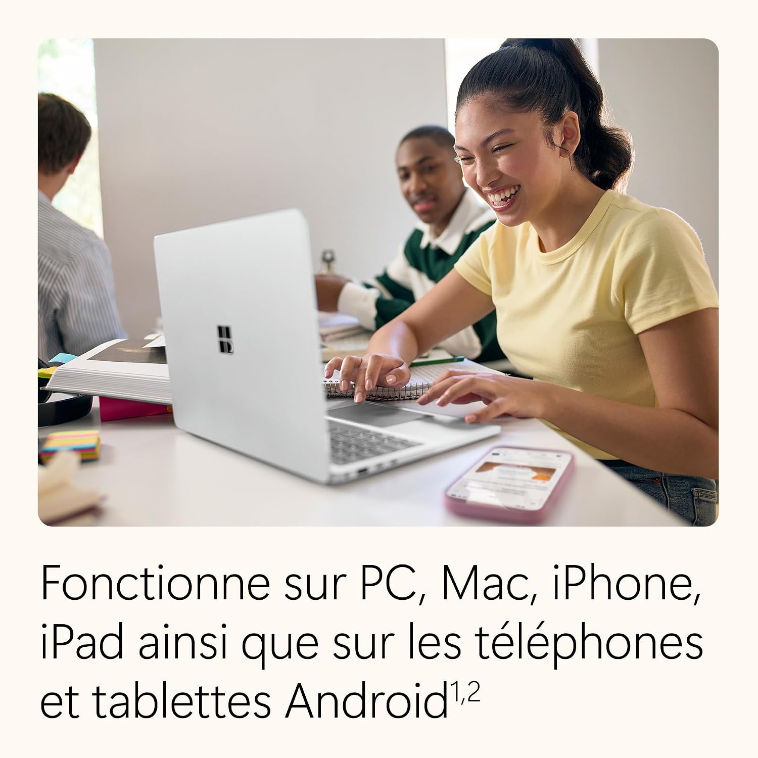 Detalle de Microsoft 365 Famille — Abonnement 12 mois pour 6 utilisateurs avec IA et 6 To de stockage OneDrive