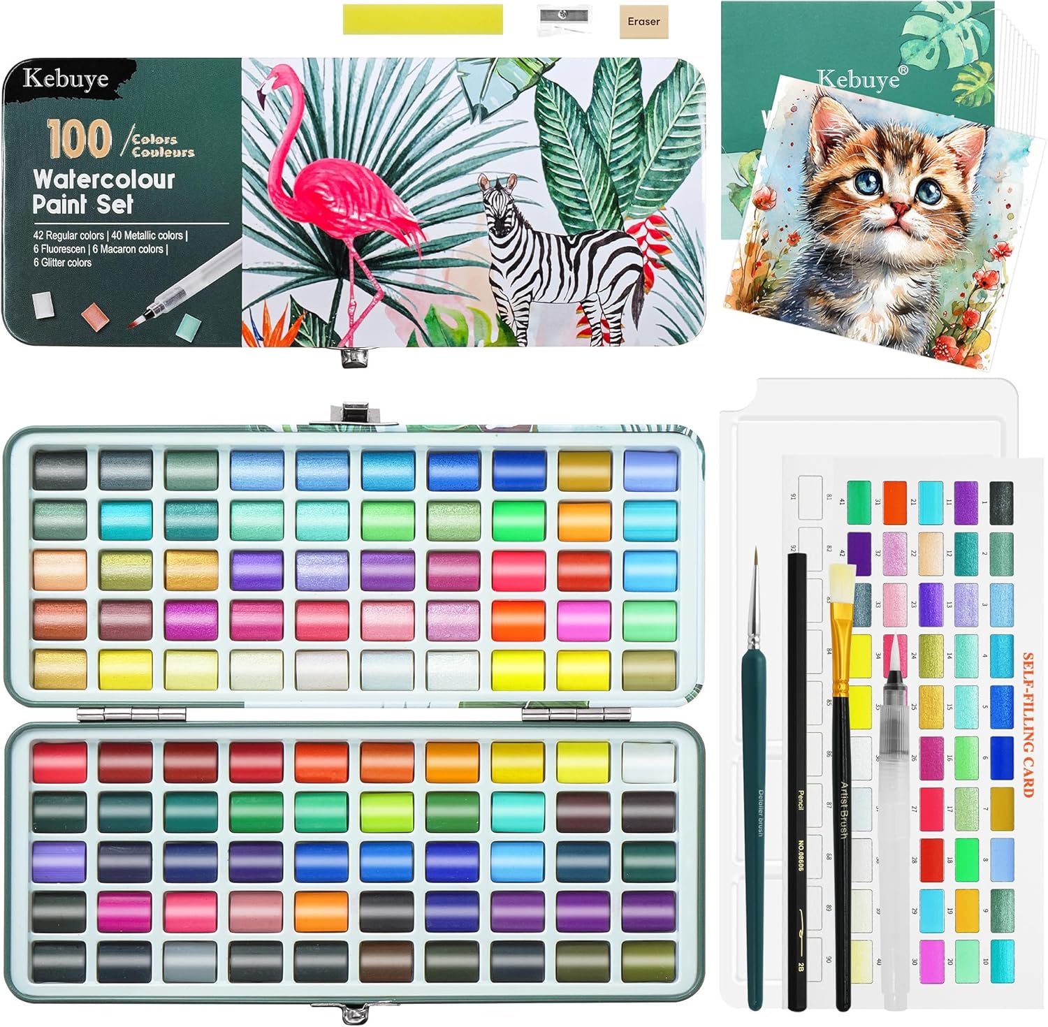 Detalle de Watercolour Paint Set 100-piece kit 🎨